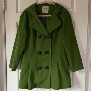 Esprit Women's Vibrant Green Trench Coat